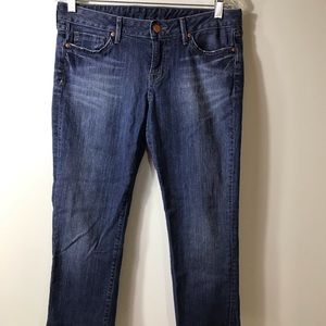 Lucky Brand Jeans 8/29 Medium Wash Mid Rise Straight leg Style: Lola Crop